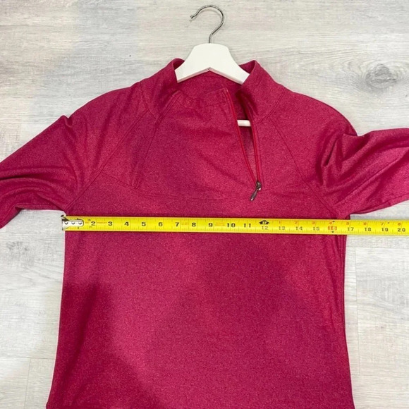 Lole Evolt Dress S with Mock Neck 1/4 Zip Stretch Tennis Dress Raspberry Pink - Picture 11 of 16